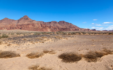 Damaraland, Namibia, a vast semi desert arid region in Namibia.