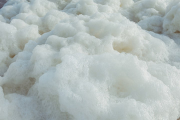 Foam on the sea