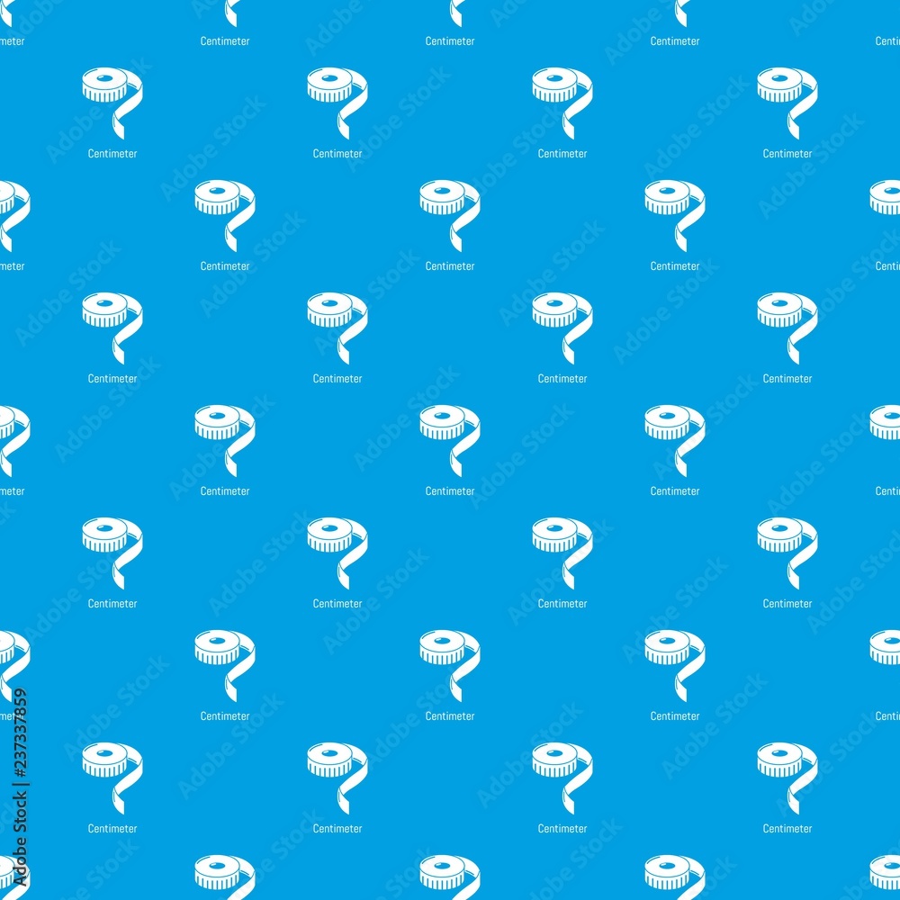 Poster centimeter pattern vector seamless blue repeat for any use