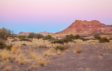 Damaraland, Namibia, a vast semi desert arid region in Namibia.