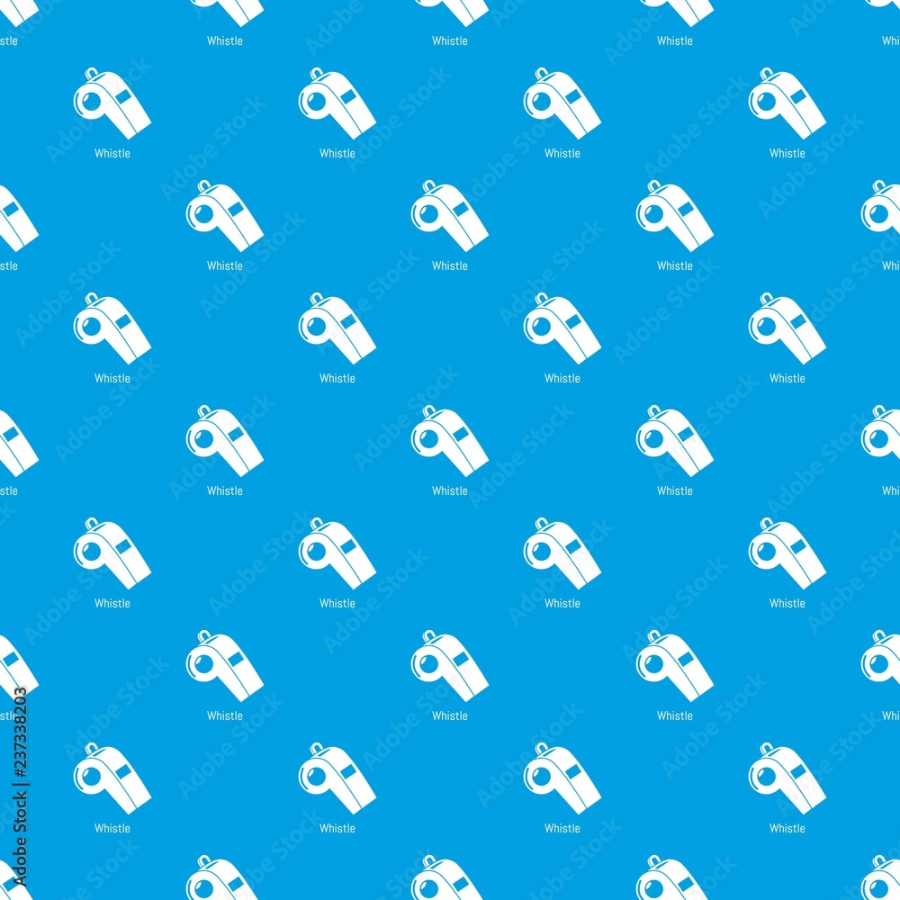 Poster whistle pattern vector seamless blue repeat for any use