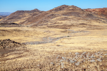 Damaraland, Namibia, a vast semi desert arid region in Namibia.