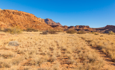 Damaraland, Namibia, a vast semi desert arid region in Namibia.