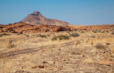 Damaraland, Namibia, a vast semi desert arid region in Namibia.