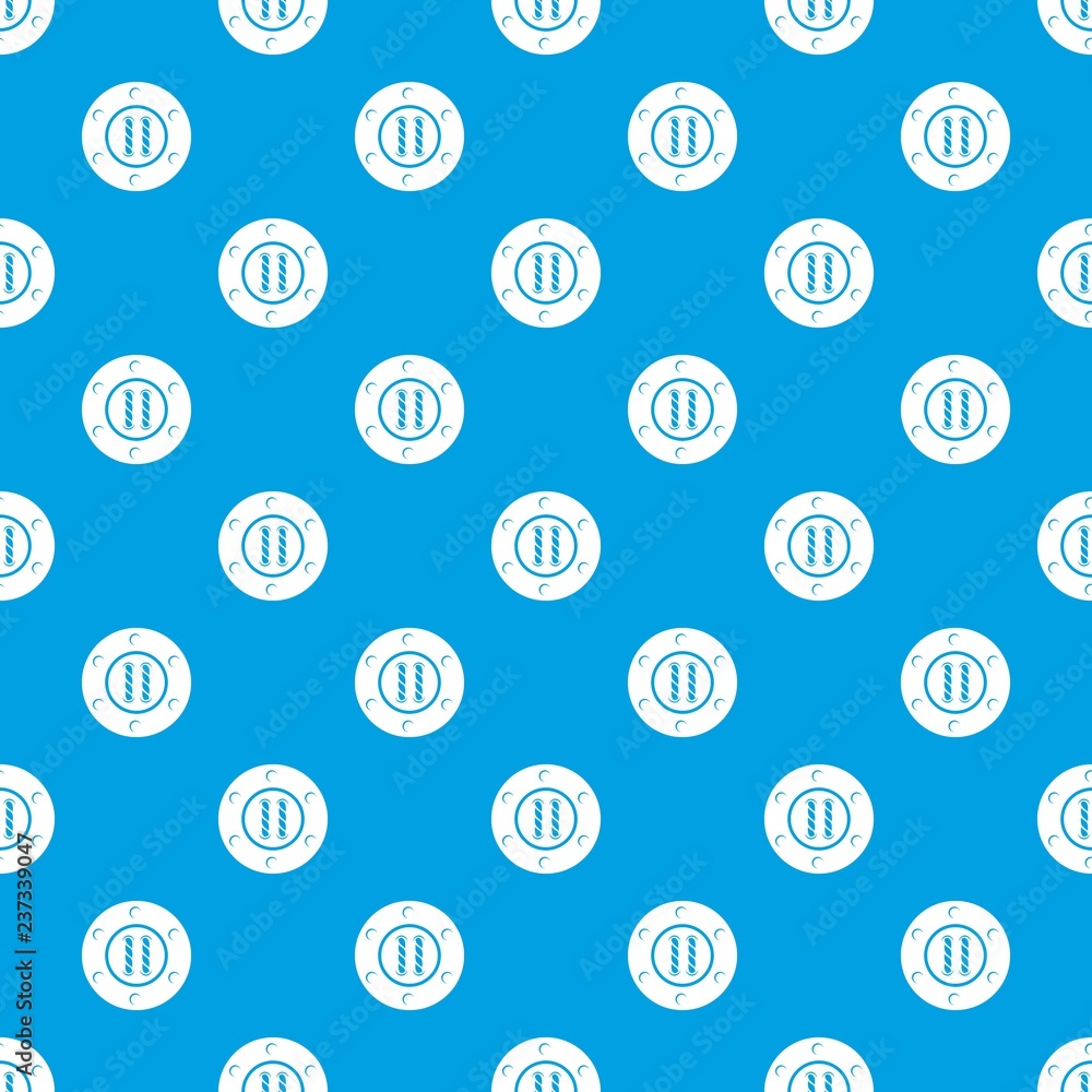 Poster sew button pattern vector seamless blue repeat for any use
