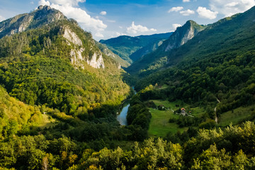 Fototapeta na wymiar Montenegro, canyon of Tara river