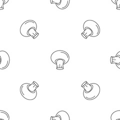 Mushroom icon. Outline illustration of mushroom vector icon for web design isolated on white background