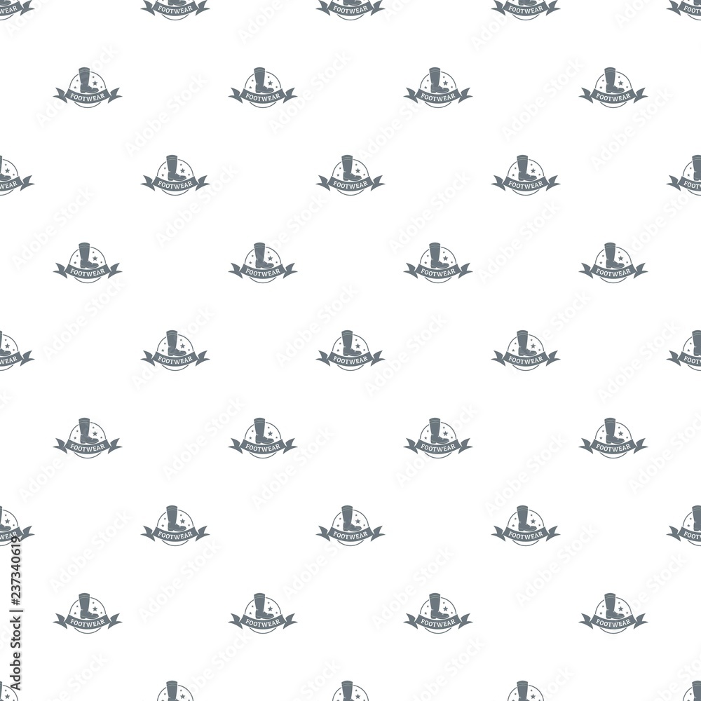 Poster footwear pattern vector seamless repeat for any web design