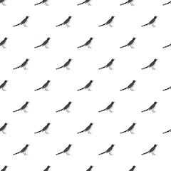 Looking magpie pattern seamless vector repeat for any web design