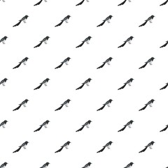 Small magpie pattern seamless vector repeat for any web design