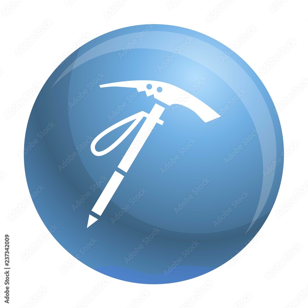 Aufkleber pick mountain tool icon. simple illustration of pick mountain tool vector icon for web design isolat