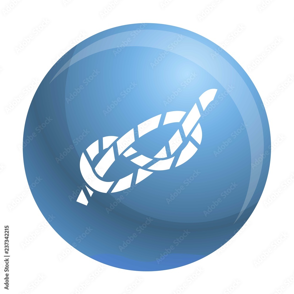 Poster climb rope icon. simple illustration of climb rope vector icon for web design isolated on white back