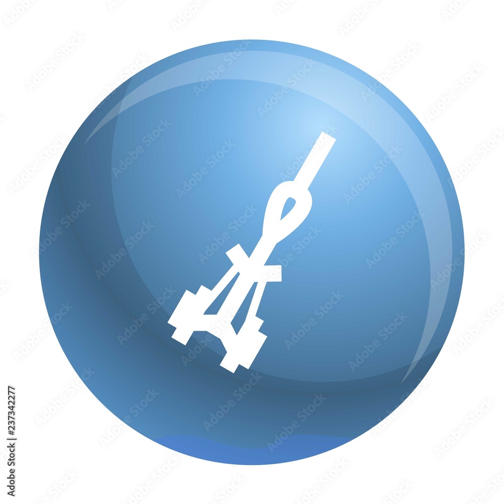 Poster climbing rope icon. simple illustration of climbing rope vector icon for web design isolated on whit