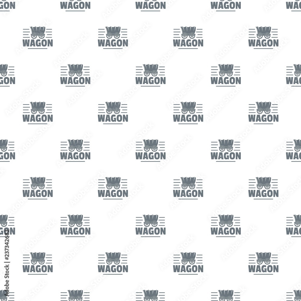 Poster wagon pattern vector seamless repeat for any web design