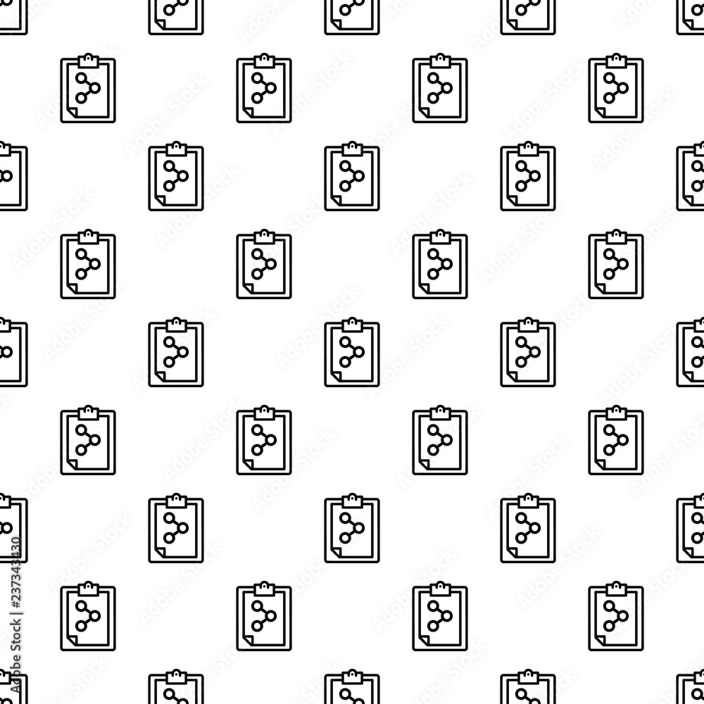 Poster chemical checklist pattern seamless vector repeat for any web design