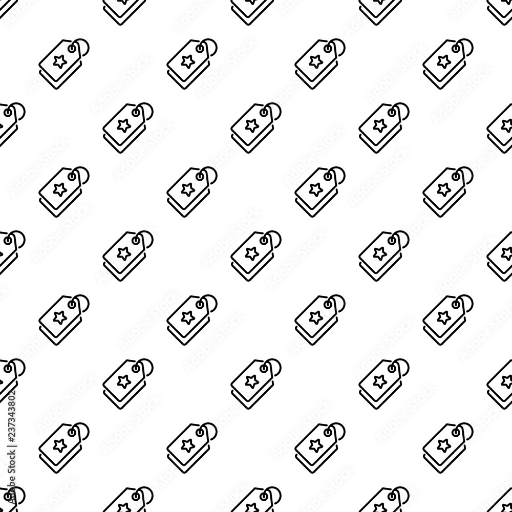 Poster star brand label pattern seamless vector repeat for any web design