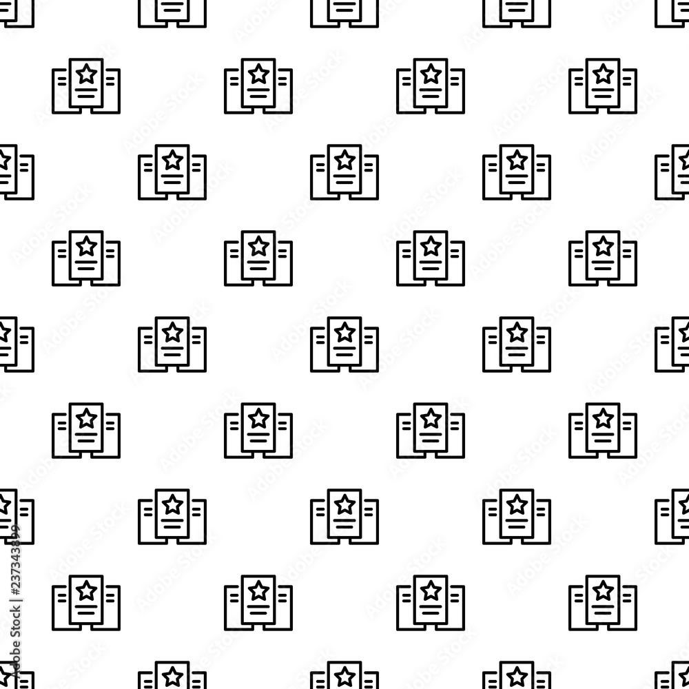Poster star paper pattern seamless vector repeat for any web design