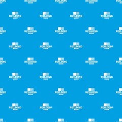 Construction emblem pattern vector seamless blue repeat for any use