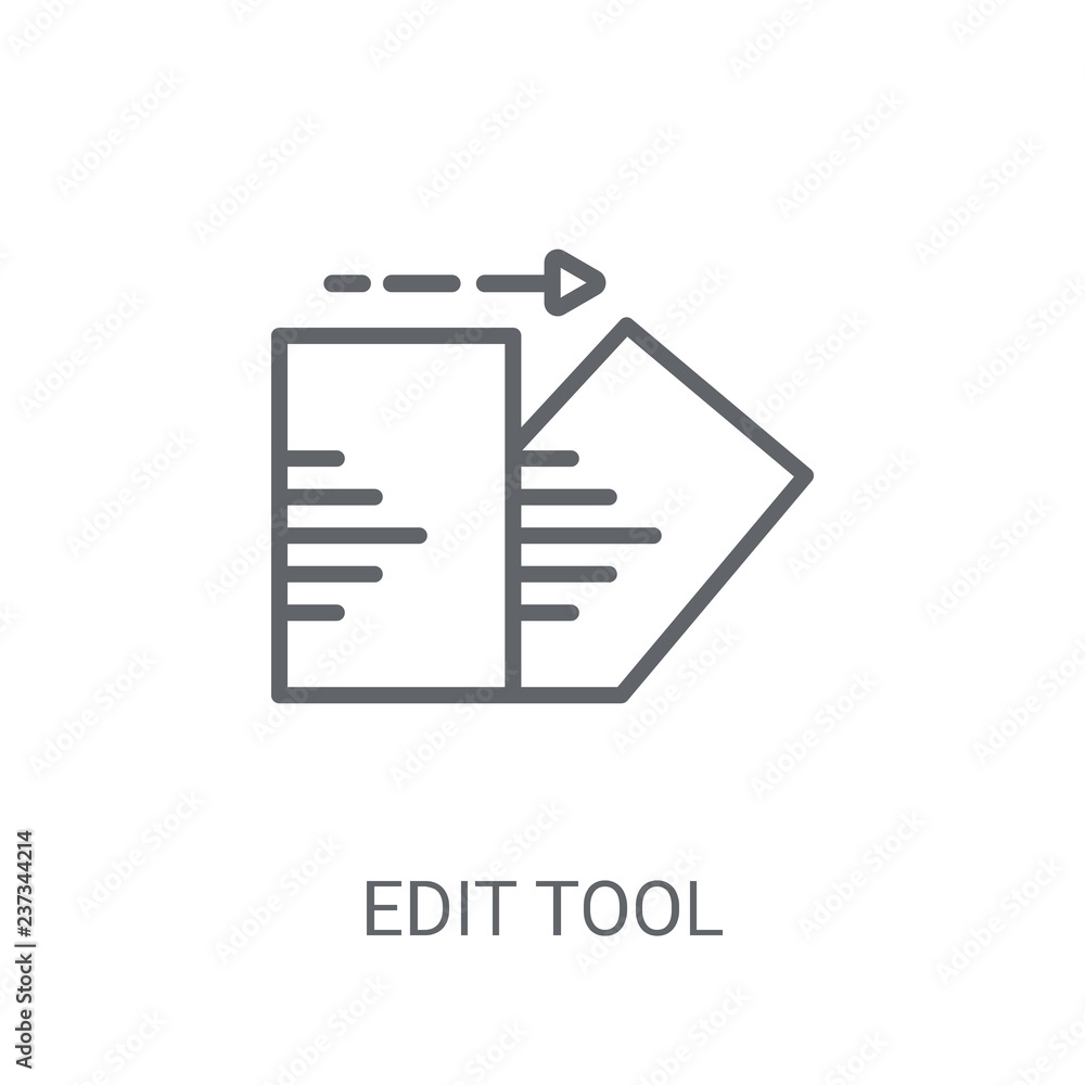 Poster edit tool icon. trendy edit tool logo concept on white background from web hosting collection