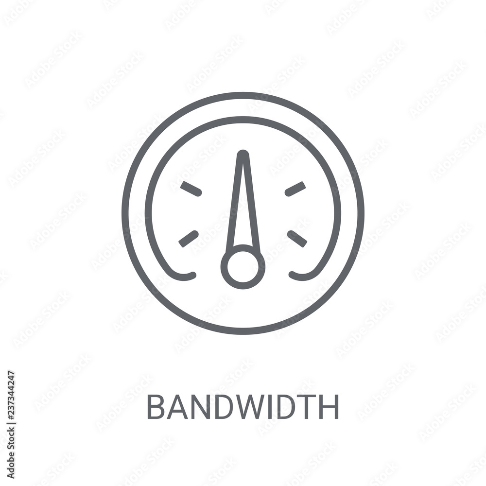 Poster bandwidth icon. trendy bandwidth logo concept on white background from web hosting collection