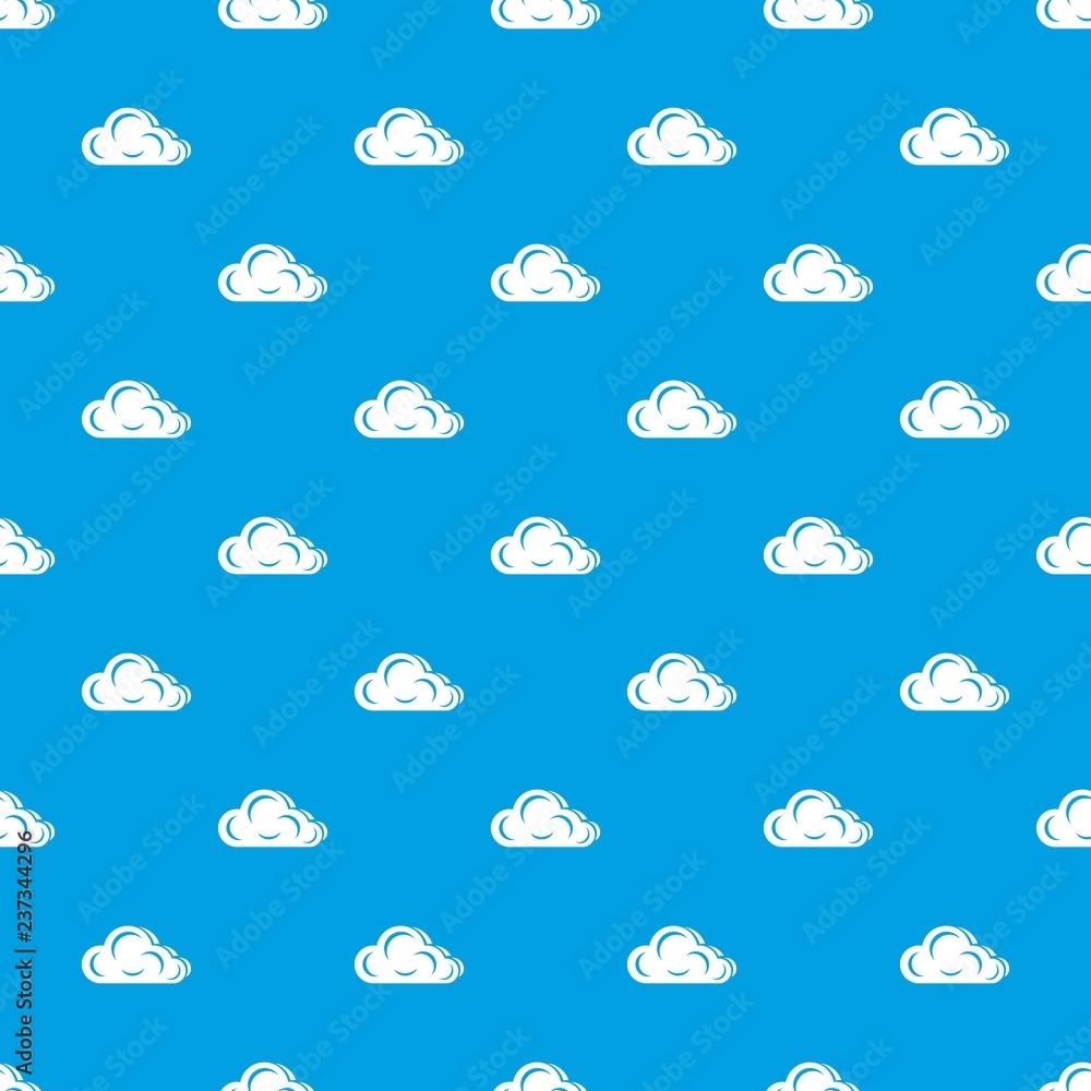 Poster art cloud pattern vector seamless blue repeat for any use