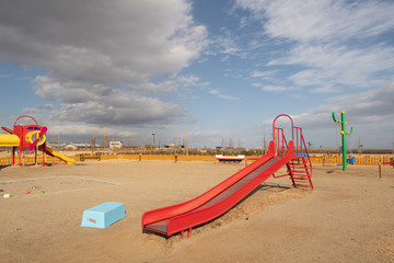 仙台市　海岸公園冒険広場　幼児遊具広場