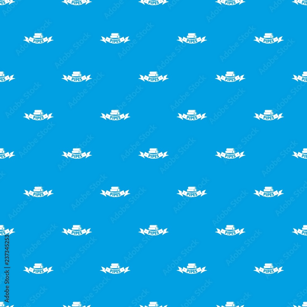 Poster pipe pattern vector seamless blue repeat for any use