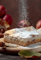 Fresh baked delicious classic  apple pie.