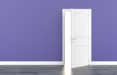 door white open light 3D