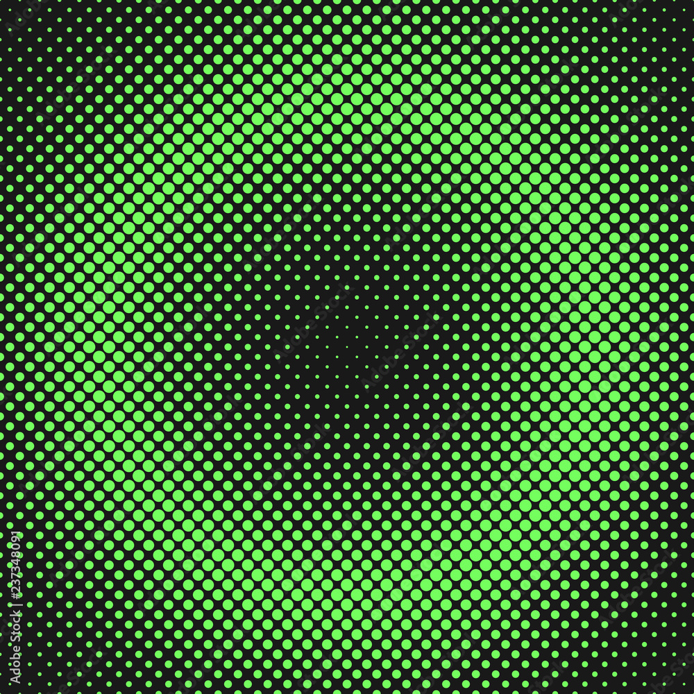 Poster halftone circle pattern background template - abstract vector illustration