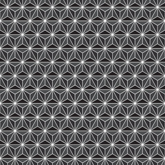 Seamless abstract geometric facet pattern