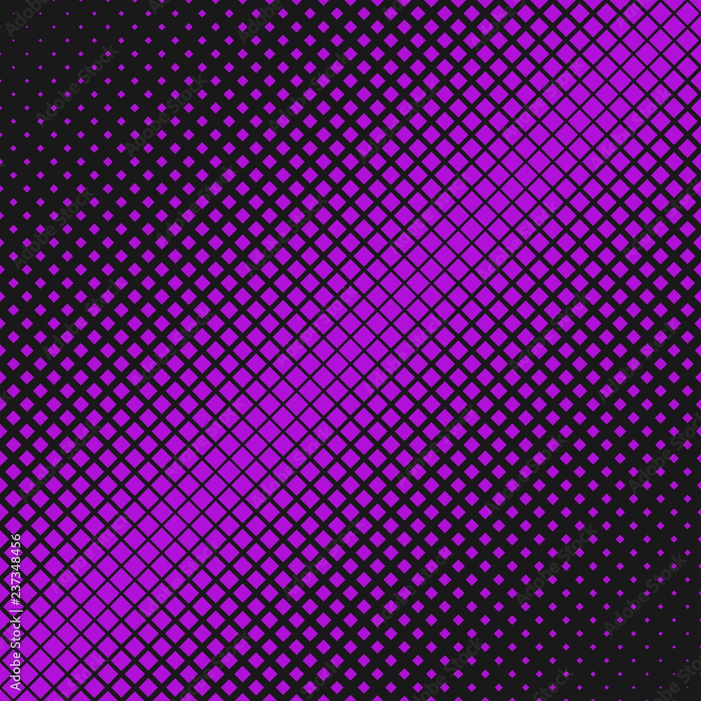 Poster halftone diagonal square pattern background design - abstract vector graphic design