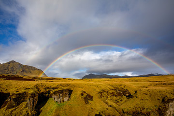 rainbow in iceland