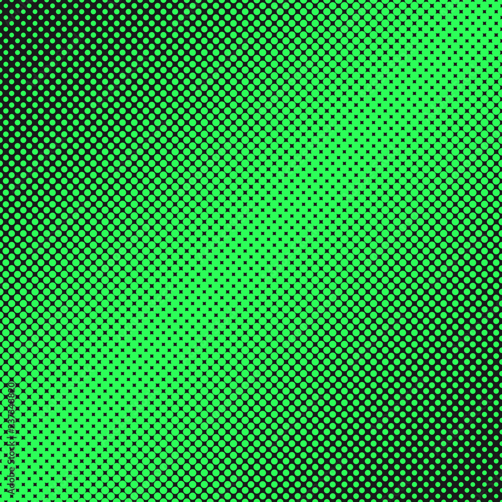 Poster Abstract geometrical halftone dot pattern background - vector design from circles