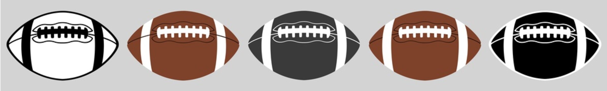 American Football | Ball | Emblem | Logo | Variations