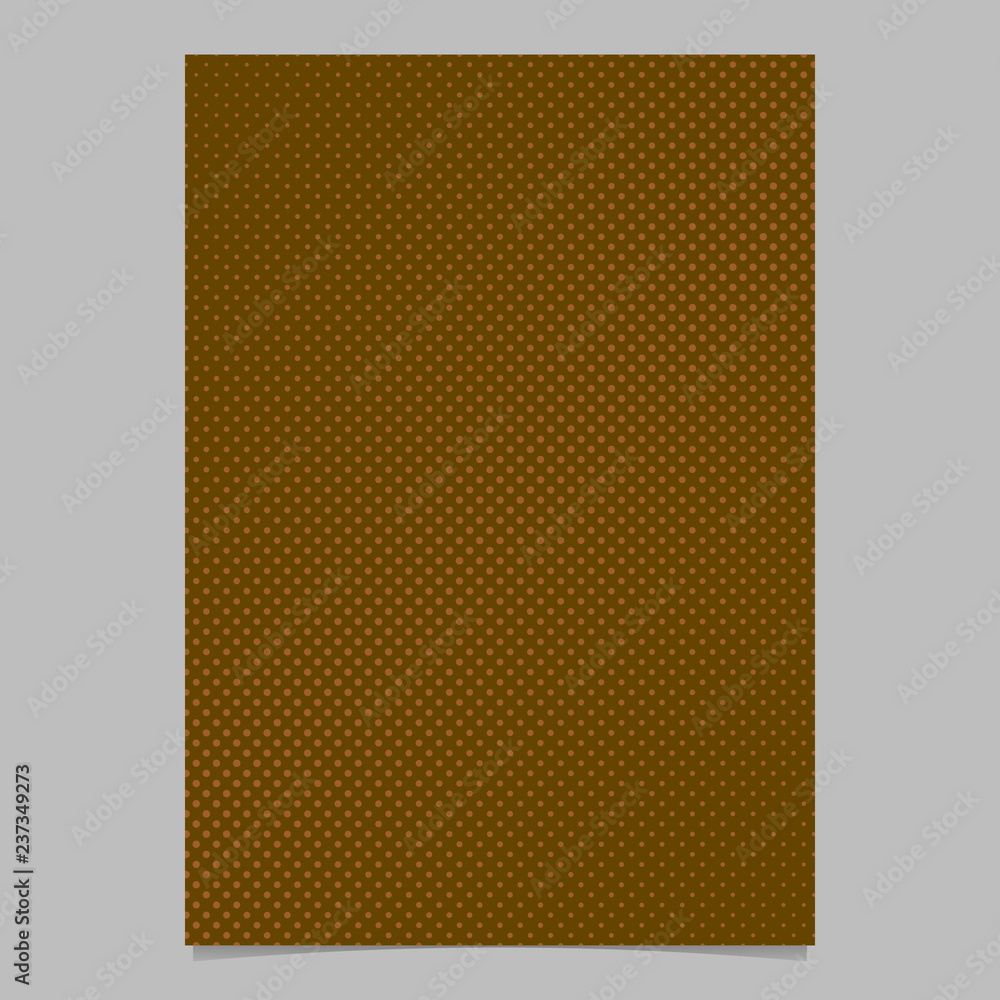 Poster halftone circle background pattern flyer template - vector illustration with diagonal dots
