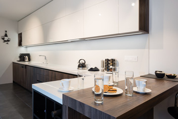Kitchen interior of modern house