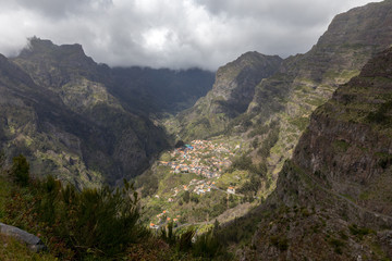 Fototapeta premium Valley of the Nuns, Curral das Freiras on Madeira Island, Portugal