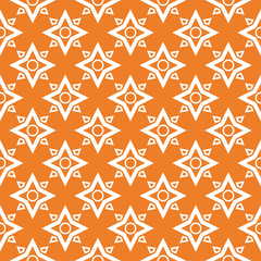 Fototapeta na wymiar Orange geometric seamless pattern