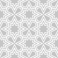 Gray and white geometric print. Seamless pattern