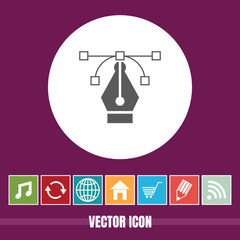 very Useful Vector Icon Of Pen Tool with Bonus Icons Very Useful For Mobile App, Software & Web