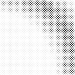 Monochrome halftone square background pattern design - abstract vector illustration