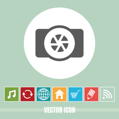 very Useful Vector Icon Of Camera with Bonus Icons Very Useful For Mobile App, Software & Web