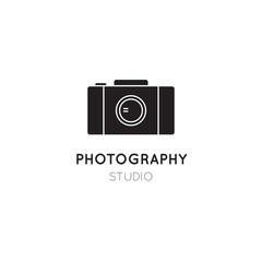 Photography line logo template