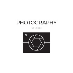 Photography line logo template