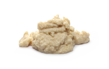 Horseradish sauce isolated on white background