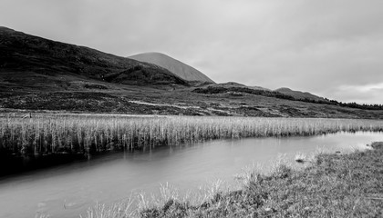 Panoramic Impression of the Isle of Skye in Scotland