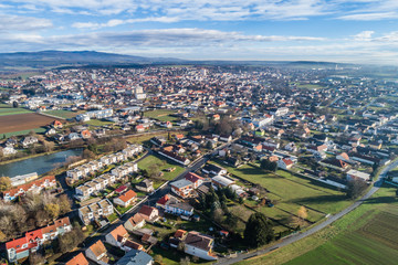 Luftaufnahme von Oberwart (A)