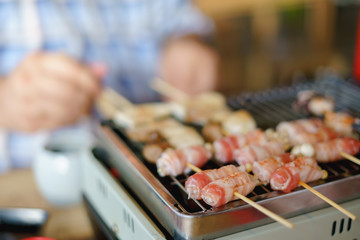 Barbecue cooking or Mala