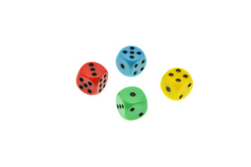 dice on white background